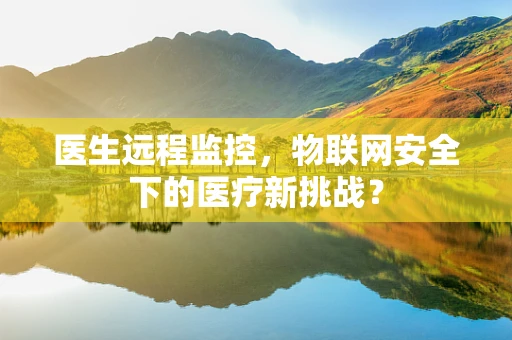 医生远程监控，物联网安全下的医疗新挑战？