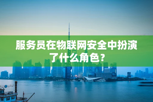 服务员在物联网安全中扮演了什么角色？