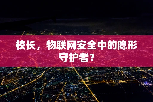 校长，物联网安全中的隐形守护者？