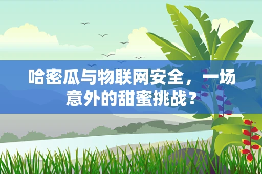 哈密瓜与物联网安全，一场意外的甜蜜挑战？