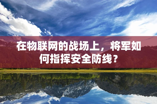 在物联网的战场上，将军如何指挥安全防线？