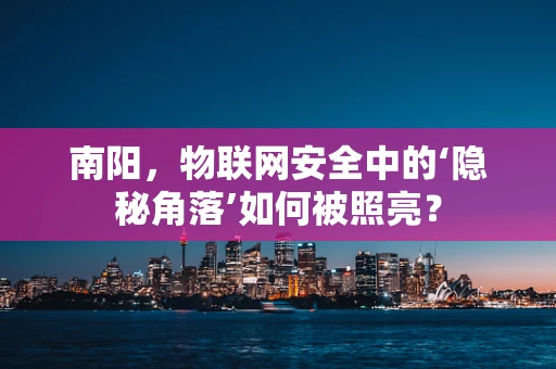 南阳，物联网安全中的‘隐秘角落’如何被照亮？