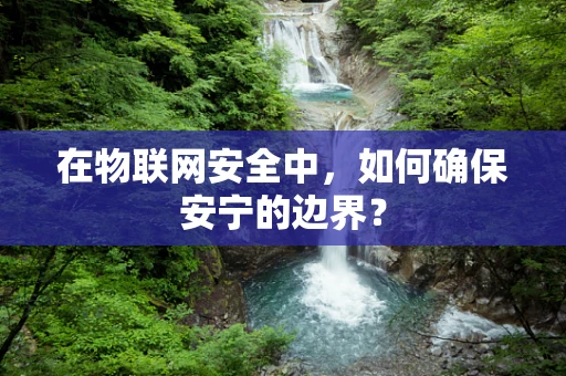 在物联网安全中，如何确保安宁的边界？