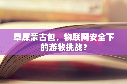 草原蒙古包，物联网安全下的游牧挑战？