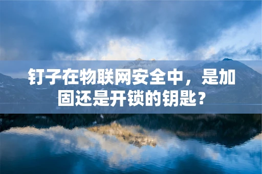 钉子在物联网安全中，是加固还是开锁的钥匙？