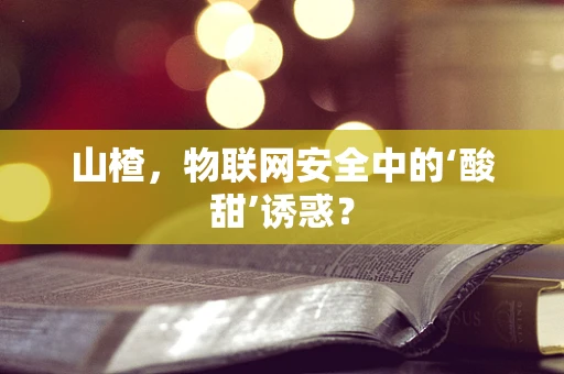 山楂，物联网安全中的‘酸甜’诱惑？