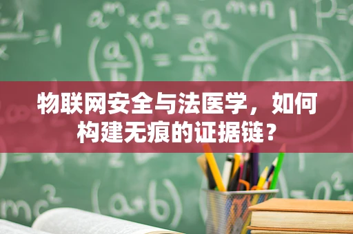 物联网安全与法医学，如何构建无痕的证据链？