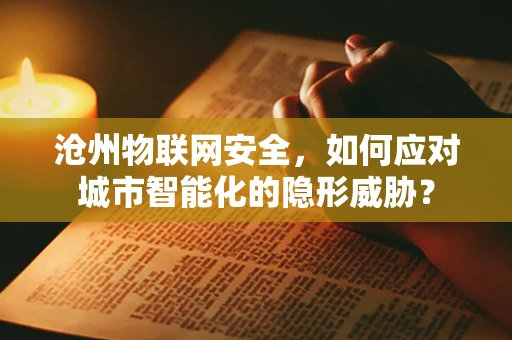 沧州物联网安全，如何应对城市智能化的隐形威胁？