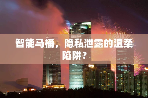 智能马桶，隐私泄露的温柔陷阱？