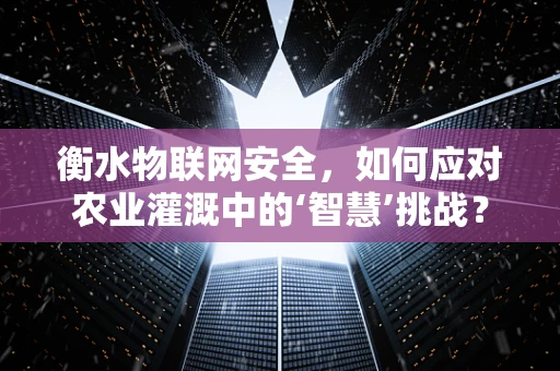 衡水物联网安全，如何应对农业灌溉中的‘智慧’挑战？