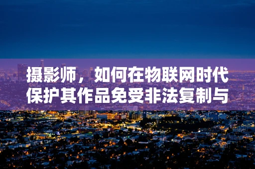 摄影师，如何在物联网时代保护其作品免受非法复制与传播？
