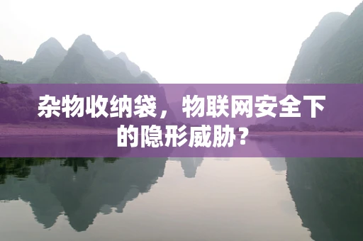 杂物收纳袋，物联网安全下的隐形威胁？