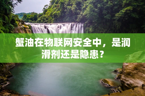 蟹油在物联网安全中，是润滑剂还是隐患？