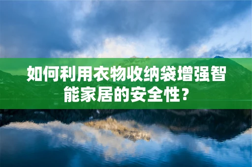 如何利用衣物收纳袋增强智能家居的安全性？