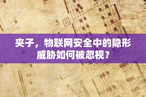 夹子，物联网安全中的隐形威胁如何被忽视？