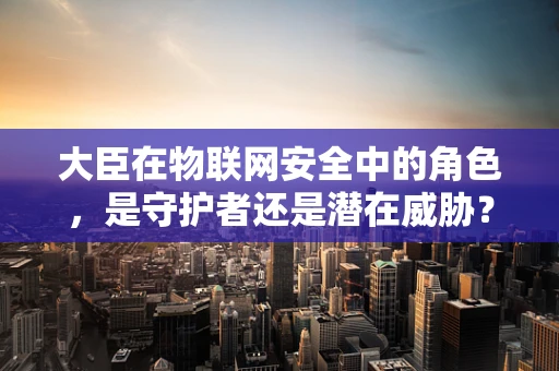 大臣在物联网安全中的角色，是守护者还是潜在威胁？