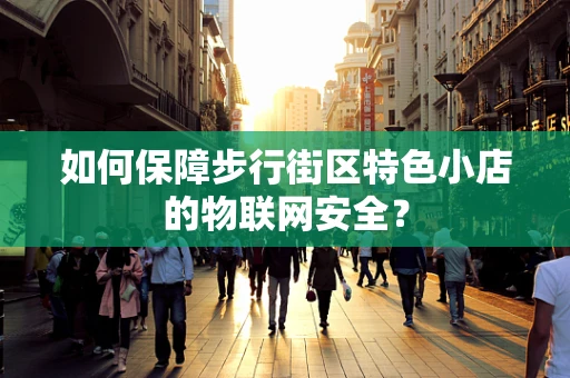 如何保障步行街区特色小店的物联网安全？