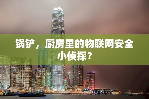 锅铲，厨房里的物联网安全小侦探？