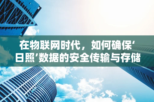 在物联网时代，如何确保‘日照’数据的安全传输与存储？
