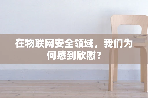 在物联网安全领域，我们为何感到欣慰？