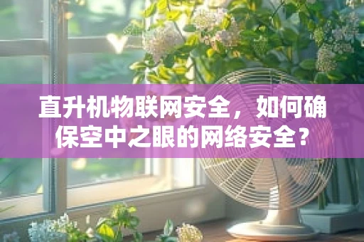 直升机物联网安全，如何确保空中之眼的网络安全？