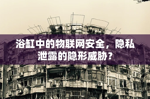 浴缸中的物联网安全，隐私泄露的隐形威胁？