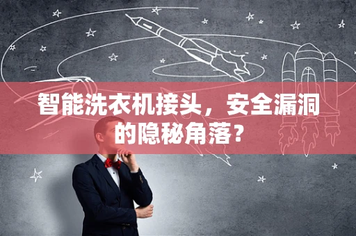 智能洗衣机接头，安全漏洞的隐秘角落？