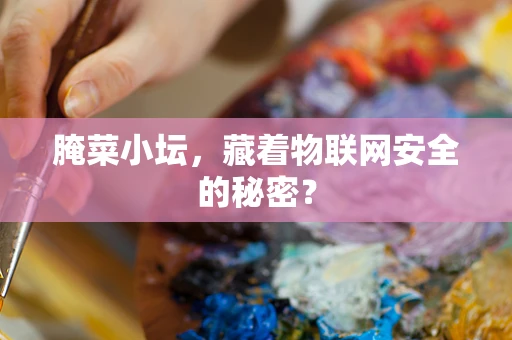 腌菜小坛，藏着物联网安全的秘密？