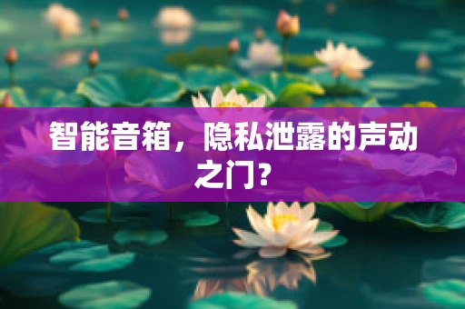 智能音箱，隐私泄露的声动之门？