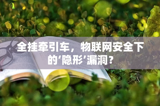 全挂牵引车，物联网安全下的‘隐形’漏洞？