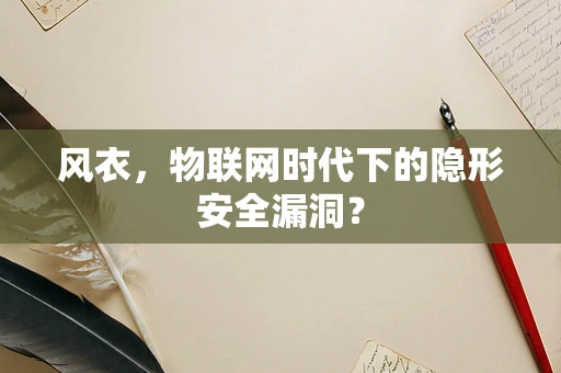 风衣，物联网时代下的隐形安全漏洞？