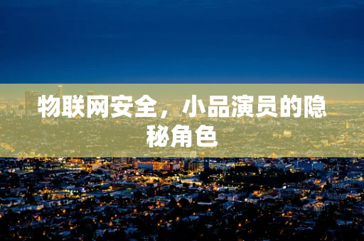 物联网安全，小品演员的隐秘角色