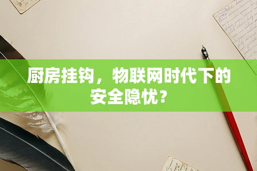 厨房挂钩，物联网时代下的安全隐忧？