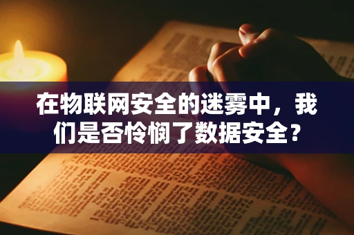 在物联网安全的迷雾中，我们是否怜悯了数据安全？