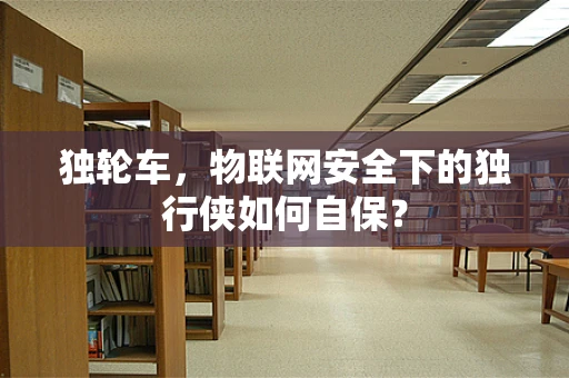 独轮车，物联网安全下的独行侠如何自保？