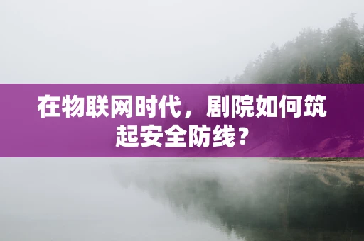 在物联网时代，剧院如何筑起安全防线？