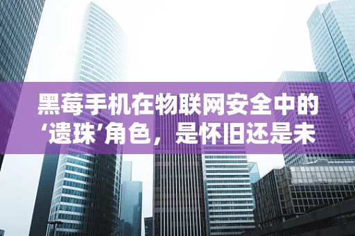 黑莓手机在物联网安全中的‘遗珠’角色，是怀旧还是未来趋势？