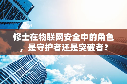 修士在物联网安全中的角色，是守护者还是突破者？