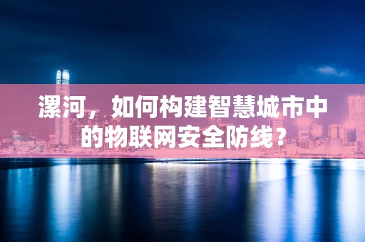 漯河，如何构建智慧城市中的物联网安全防线？