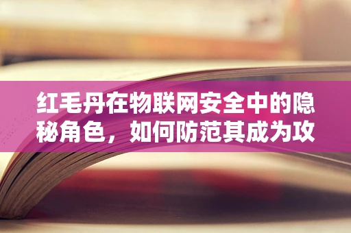 红毛丹在物联网安全中的隐秘角色，如何防范其成为攻击的甜蜜入口？