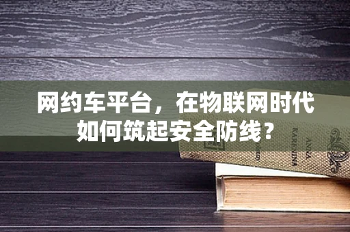 网约车平台，在物联网时代如何筑起安全防线？