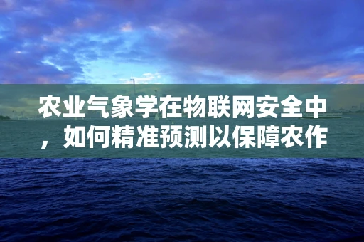 农业气象学在物联网安全中，如何精准预测以保障农作物安全？
