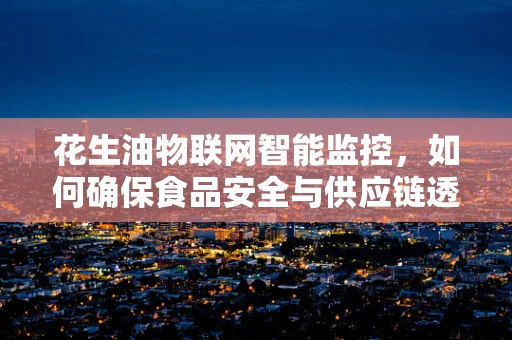 花生油物联网智能监控，如何确保食品安全与供应链透明？