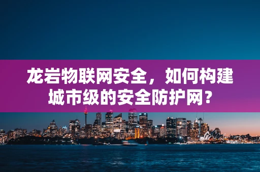 龙岩物联网安全，如何构建城市级的安全防护网？