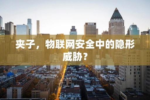 夹子，物联网安全中的隐形威胁？