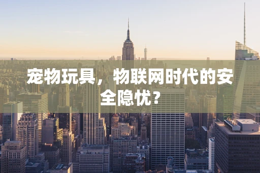 宠物玩具，物联网时代的安全隐忧？