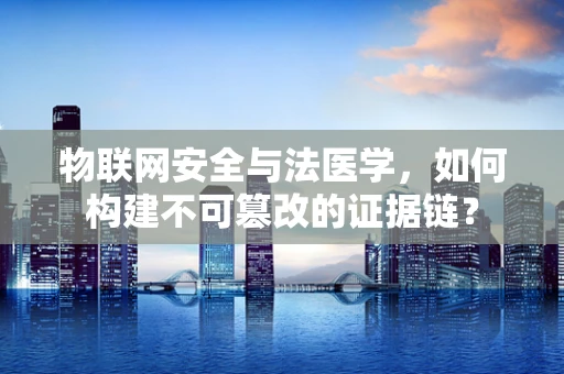 物联网安全与法医学，如何构建不可篡改的证据链？