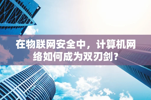 在物联网安全中，计算机网络如何成为双刃剑？
