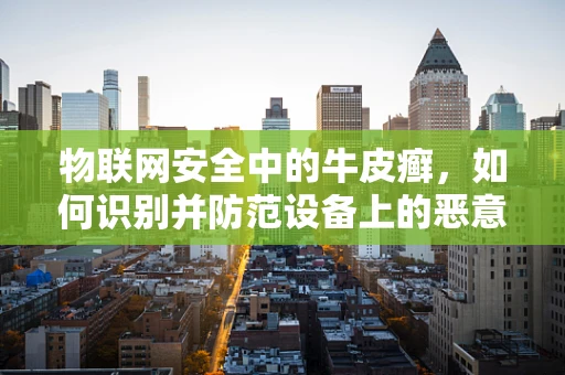 物联网安全中的牛皮癣，如何识别并防范设备上的恶意软件？