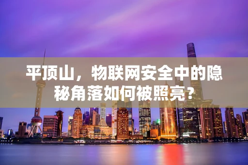 平顶山，物联网安全中的隐秘角落如何被照亮？